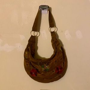 Boho Embroidered Sling Bag - image 1